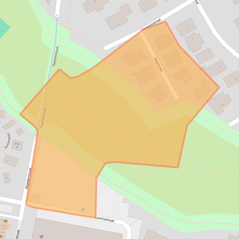 Kaart van postcodegebied 1363ZV.