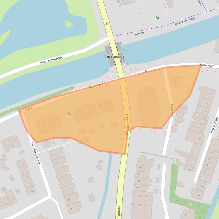 Kaart van postcodegebied 1381AB.