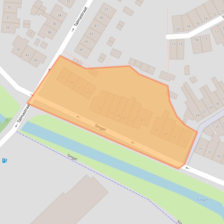 Kaart van postcodegebied 1381AS.