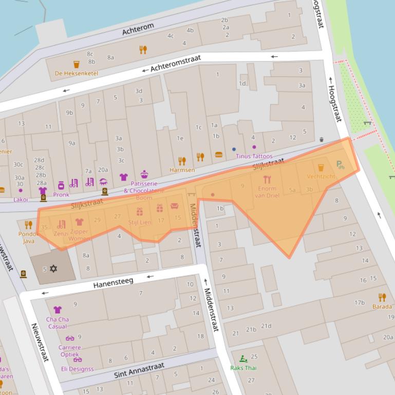 Kaart van postcodegebied 1381AX.