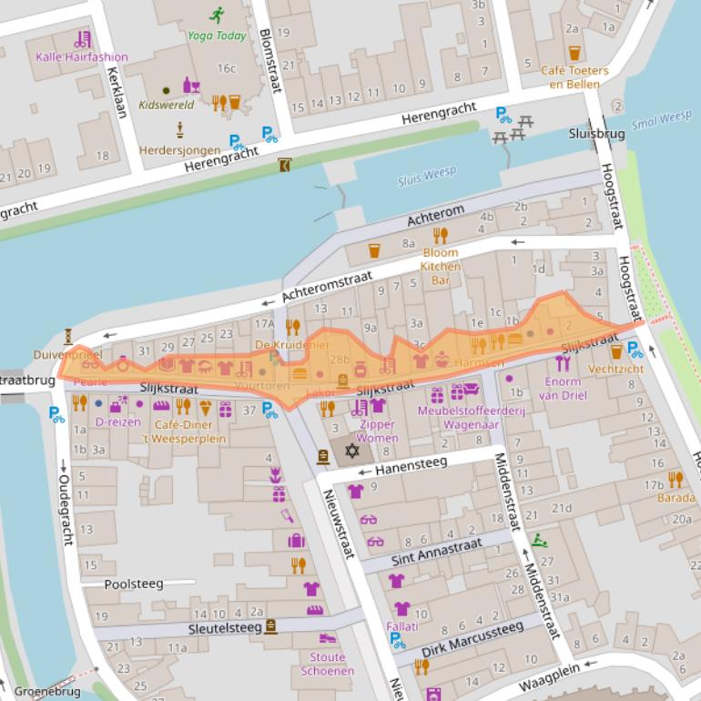 Kaart van postcodegebied 1381BA.