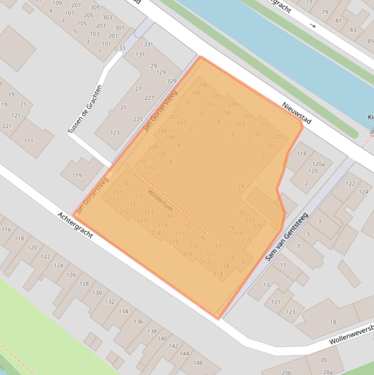 Kaart van postcodegebied 1381BZ.