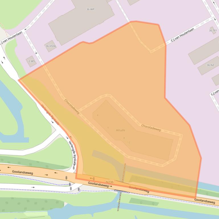 Kaart van postcodegebied 1381DA.