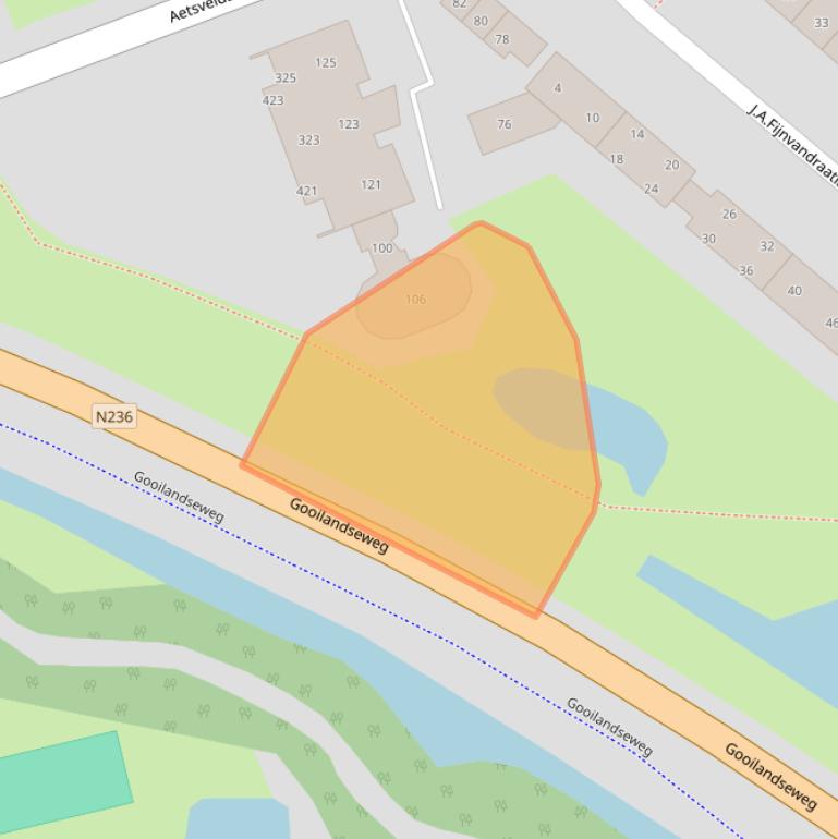 Kaart van postcodegebied 1381DH.