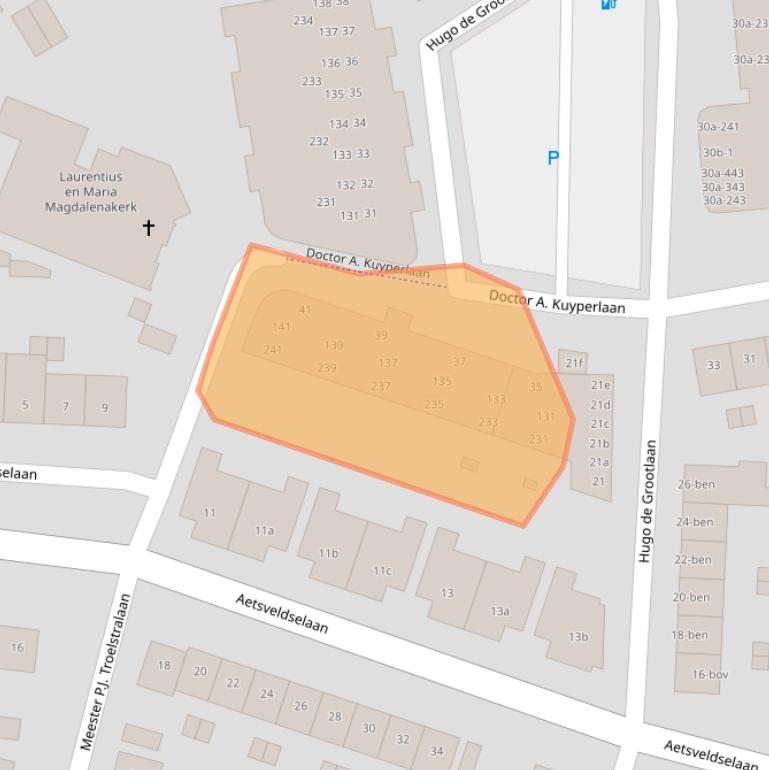 Kaart van postcodegebied 1381DK.