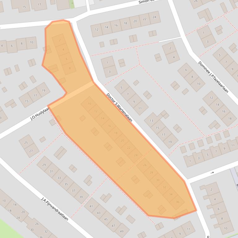 Kaart van postcodegebied 1381EJ.