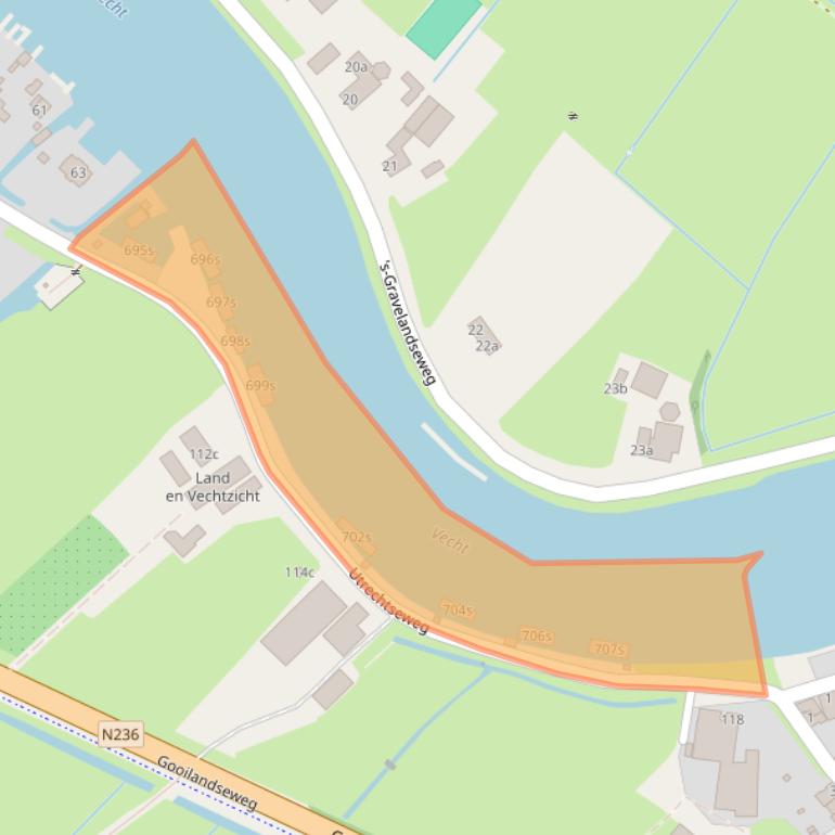 Kaart van postcodegebied 1381GW.