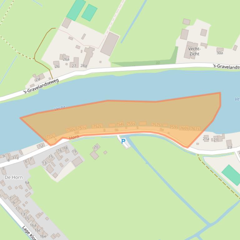 Kaart van postcodegebied 1381HA.