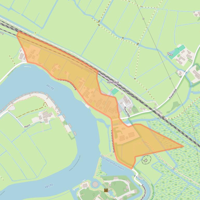 Kaart van postcodegebied 1381HK.