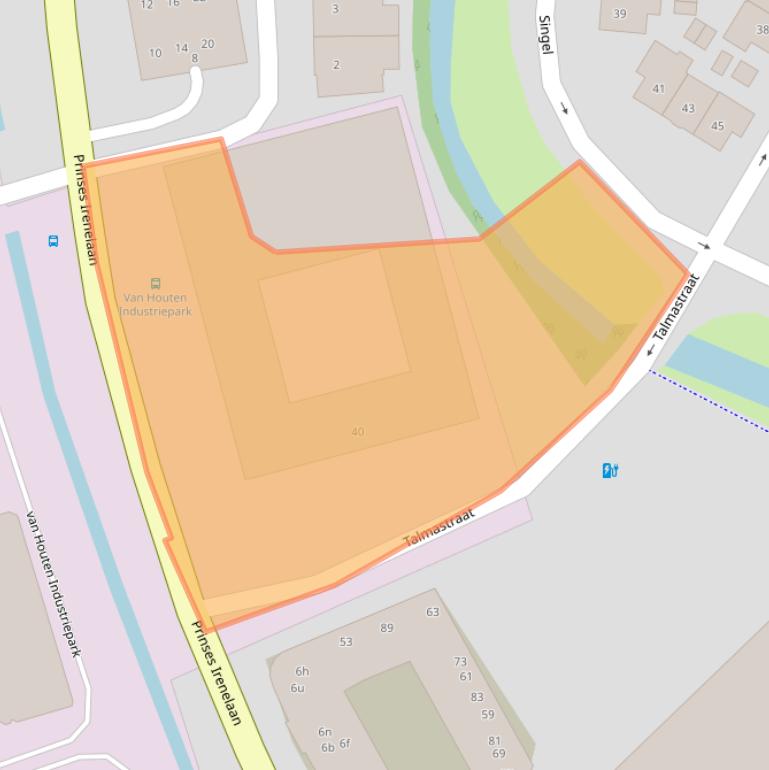 Kaart van postcodegebied 1381NE.