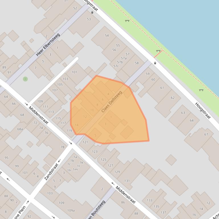 Kaart van postcodegebied 1381VW.