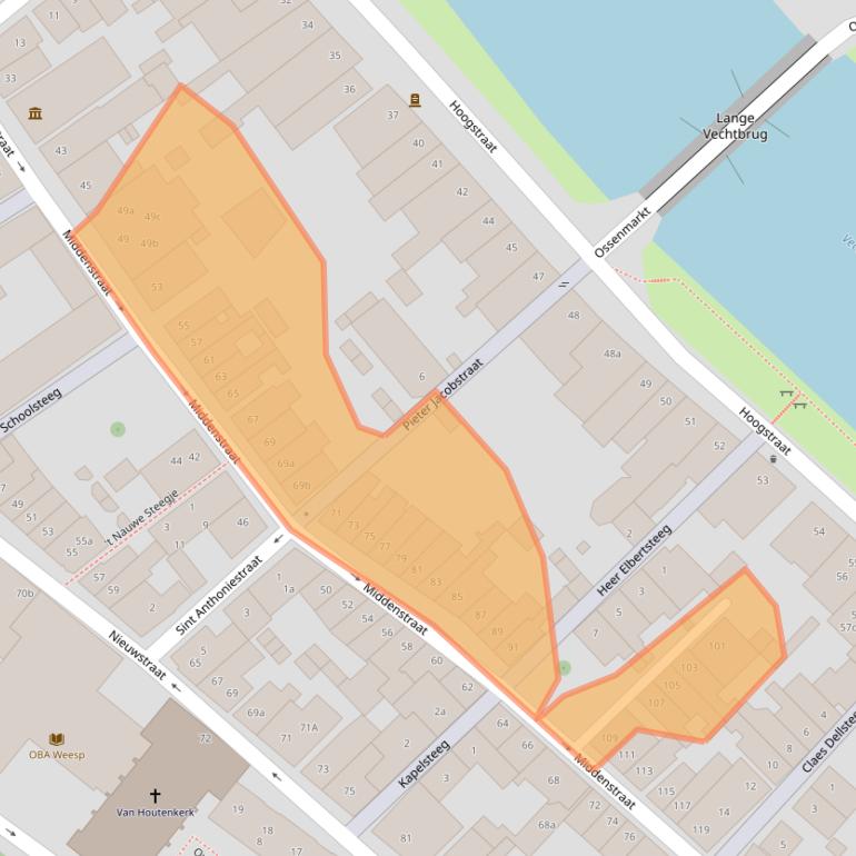 Kaart van postcodegebied 1381XB.