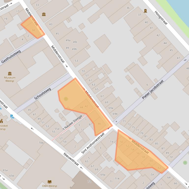 Kaart van postcodegebied 1381XE.