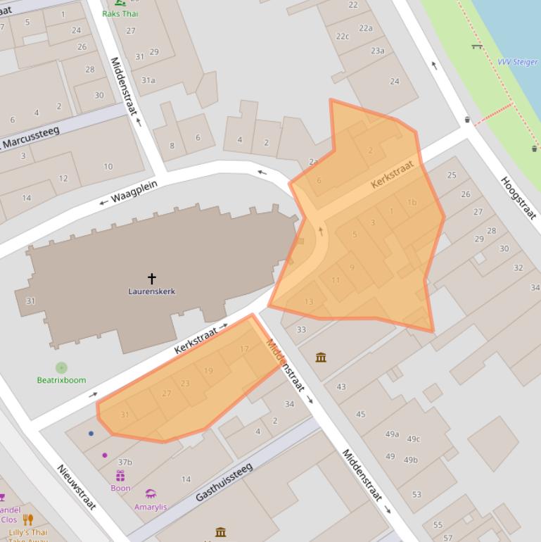 Kaart van postcodegebied 1381XN.