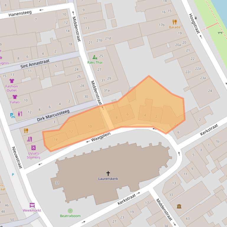 Kaart van postcodegebied 1381XP.