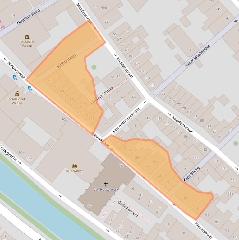 Kaart van postcodegebied 1381XT.