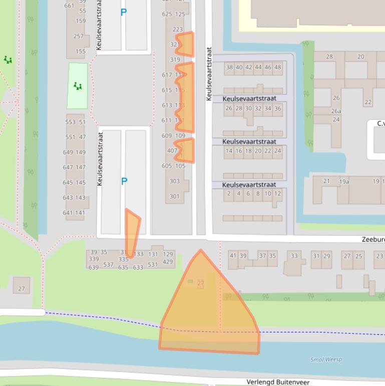 Kaart van postcodegebied 1382BR.