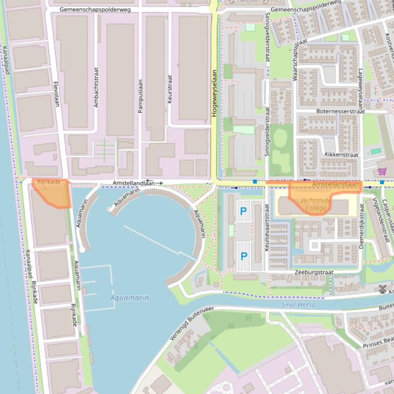 Kaart van postcodegebied 1382CD.