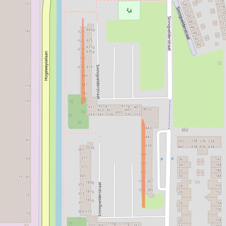 Kaart van postcodegebied 1382GG.