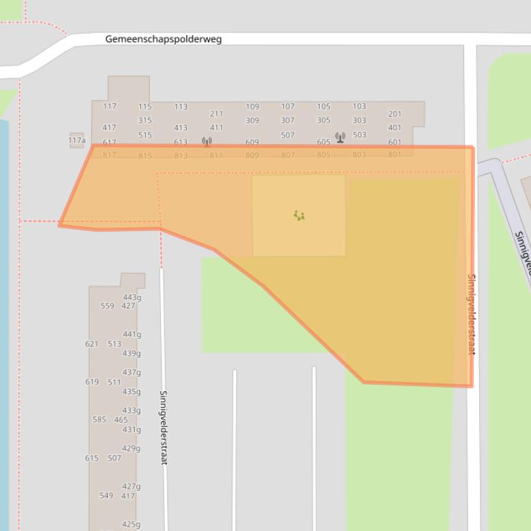 Kaart van postcodegebied 1382GN.