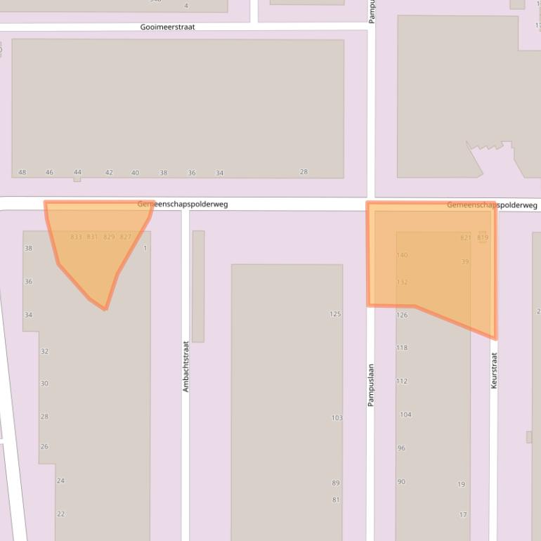 Kaart van postcodegebied 1382GP.