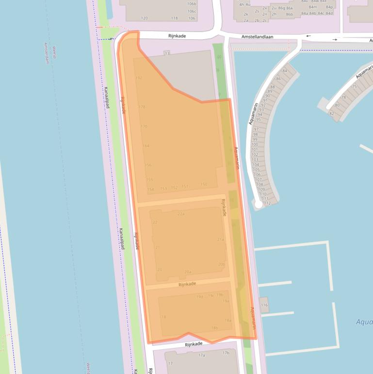 Kaart van postcodegebied 1382GT.