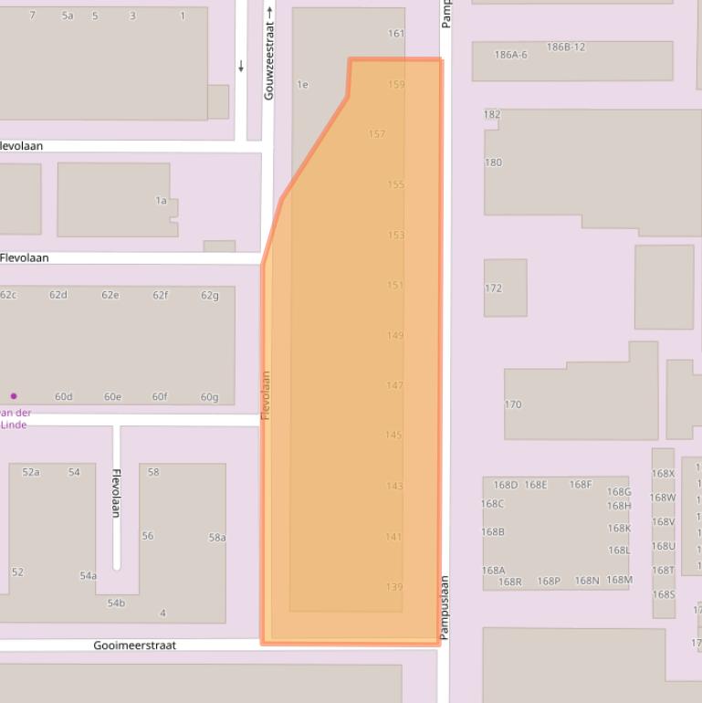 Kaart van postcodegebied 1382JN.