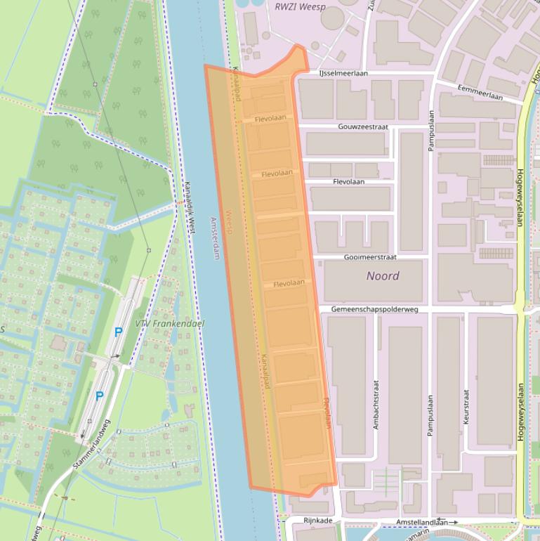 Kaart van postcodegebied 1382JX.