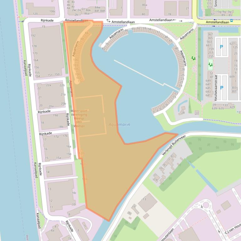 Kaart van postcodegebied 1382KN.