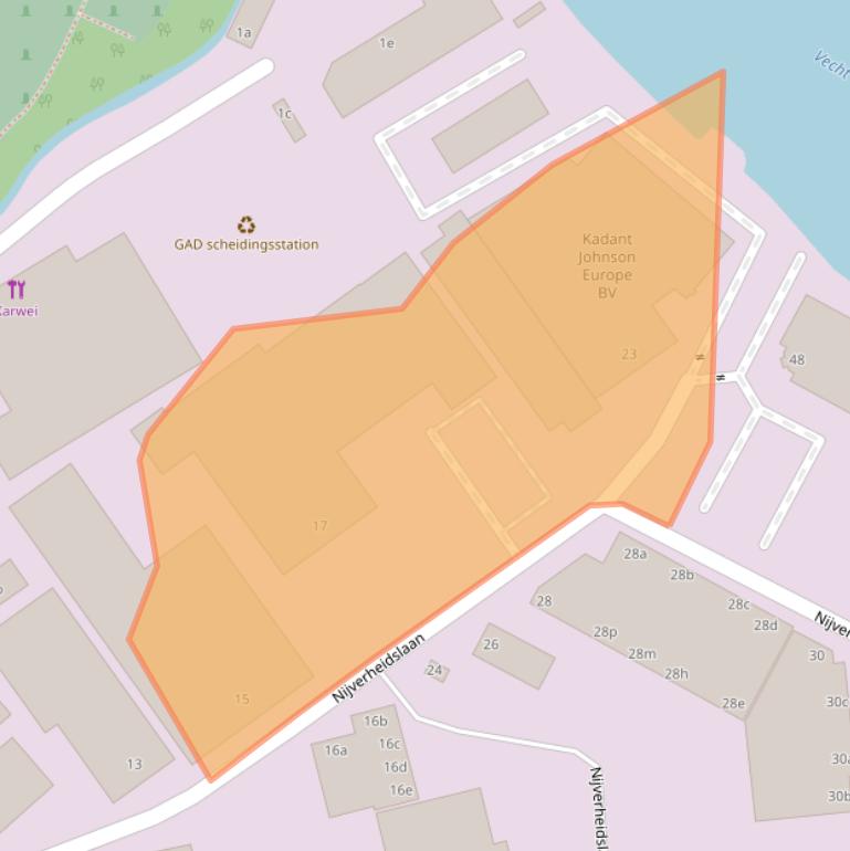 Kaart van postcodegebied 1382LG.