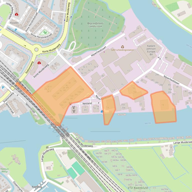 Kaart van postcodegebied 1382LH.