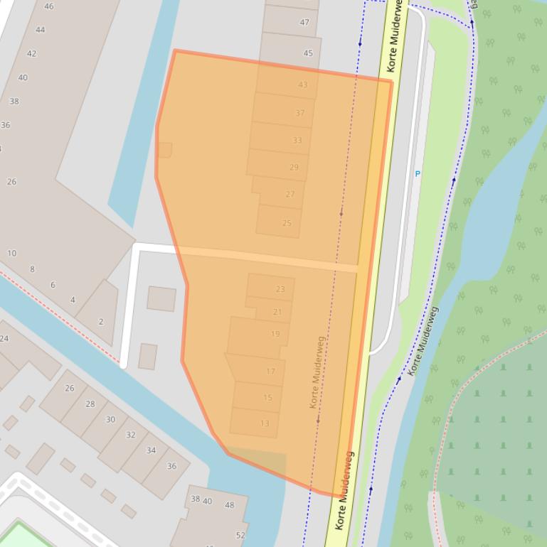 Kaart van postcodegebied 1382LM.