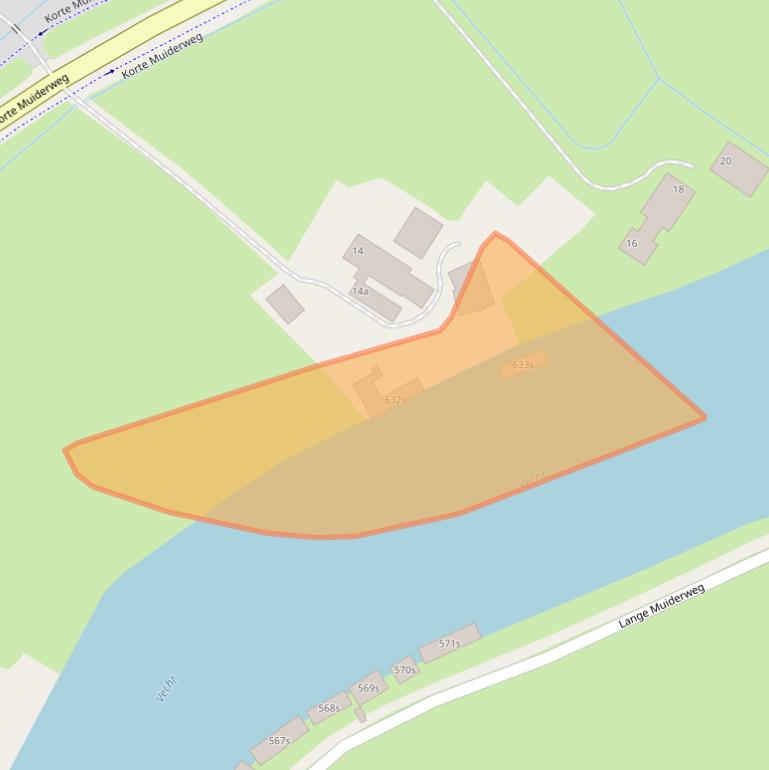 Kaart van postcodegebied 1382LT.