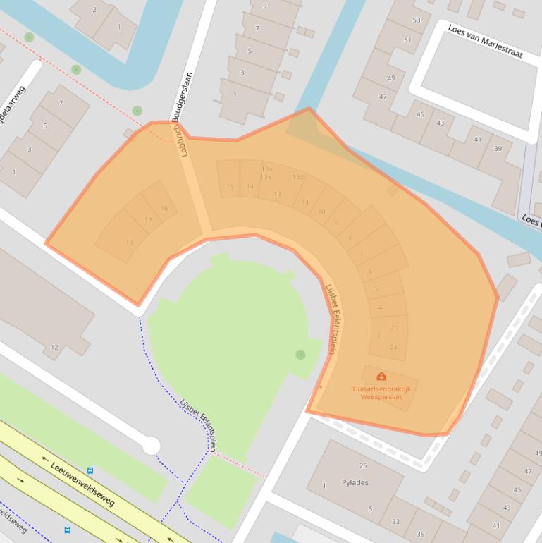 Kaart van postcodegebied 1382MA.