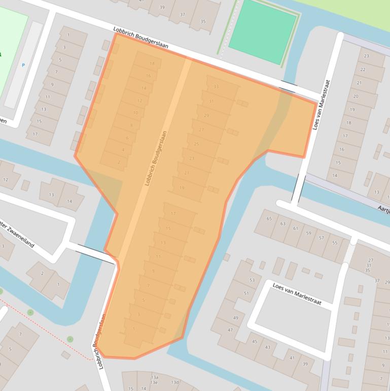 Kaart van postcodegebied 1382MC.