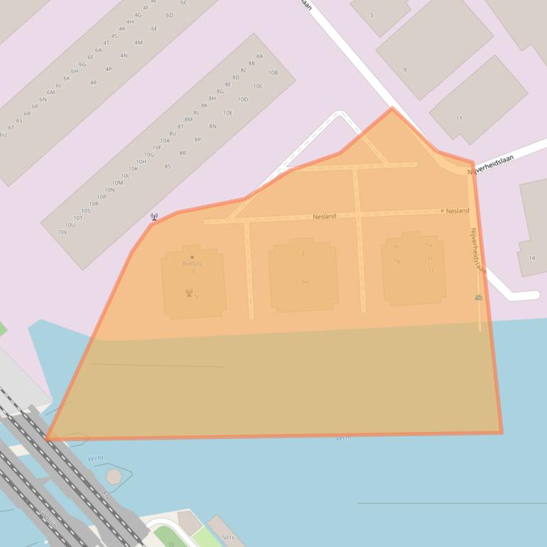 Kaart van postcodegebied 1382MZ.