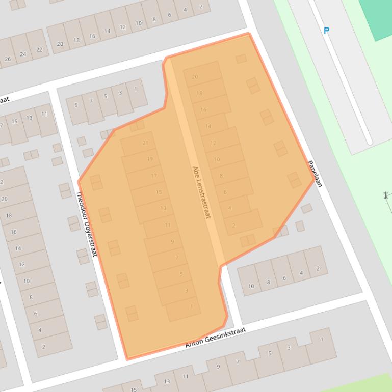 Kaart van postcodegebied 1382NC.