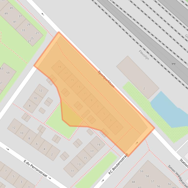 Kaart van postcodegebied 1382RV.