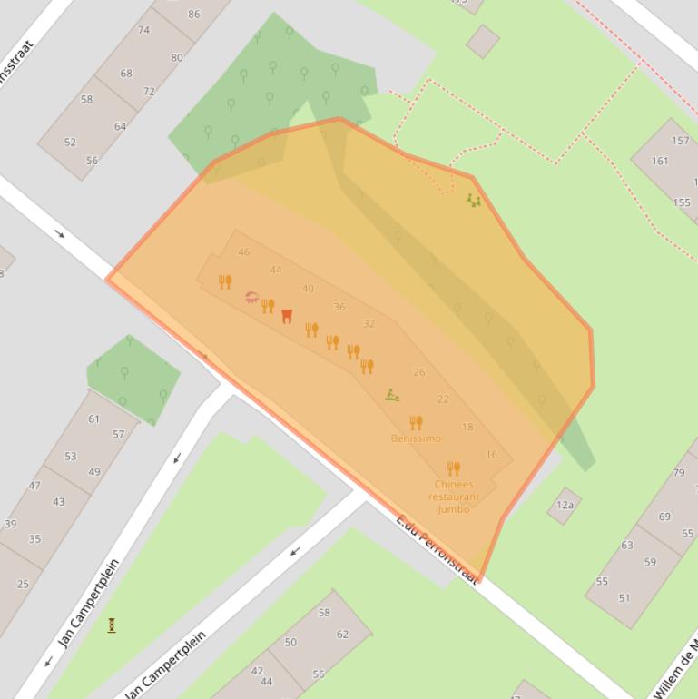 Kaart van postcodegebied 1382SZ.