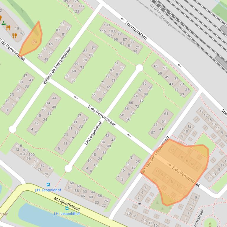 Kaart van postcodegebied 1382TA.