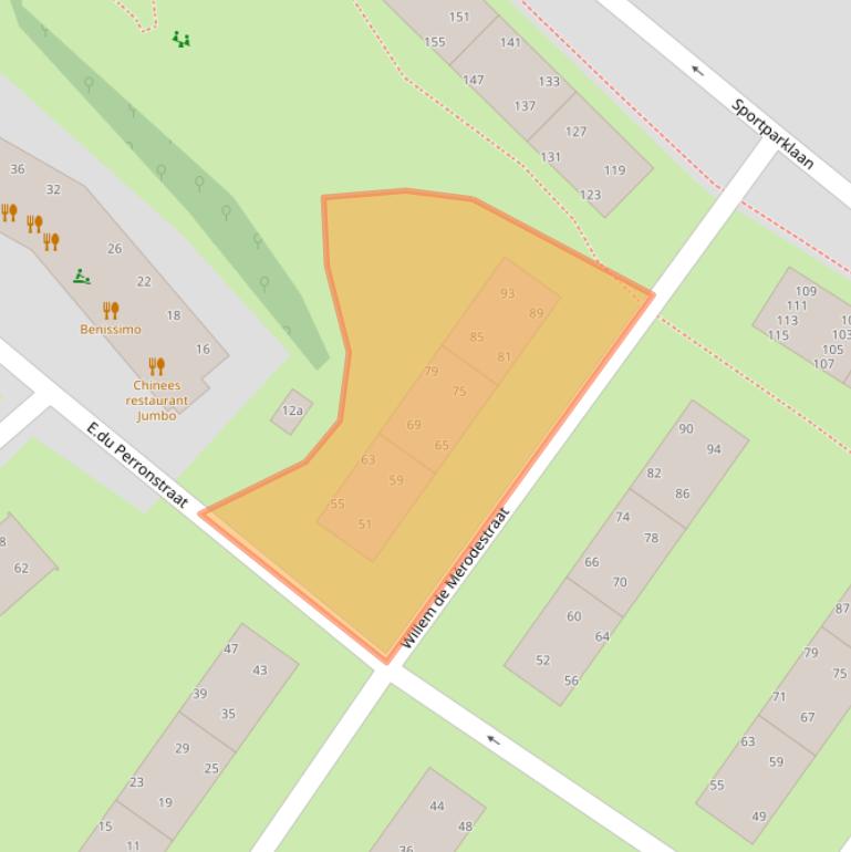 Kaart van postcodegebied 1382TC.