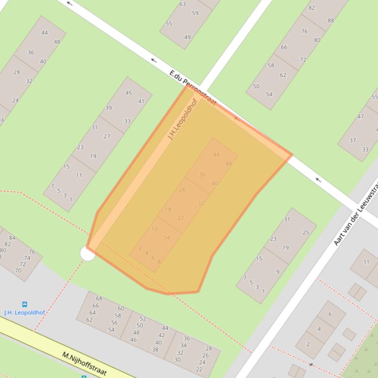 Kaart van postcodegebied 1382TJ.