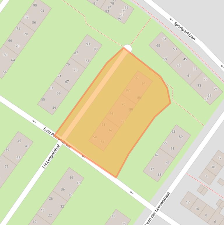 Kaart van postcodegebied 1382TK.