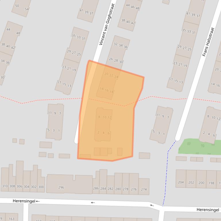 Kaart van postcodegebied 1382VG.