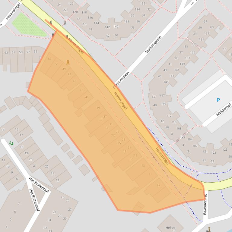 Kaart van postcodegebied 1382VM.