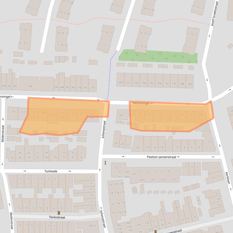 Kaart van postcodegebied 1382VP.