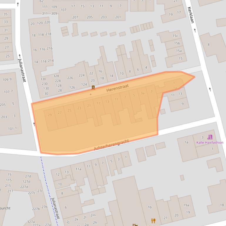 Kaart van postcodegebied 1382XR.