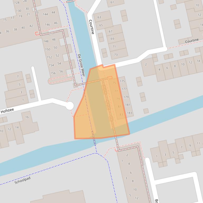 Kaart van postcodegebied 1383BJ.