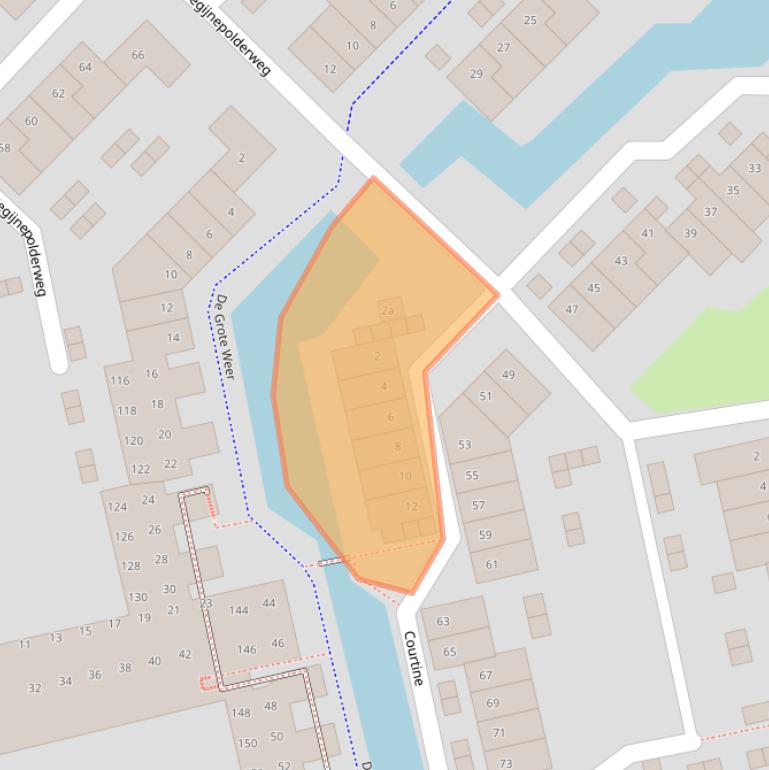 Kaart van postcodegebied 1383BL.