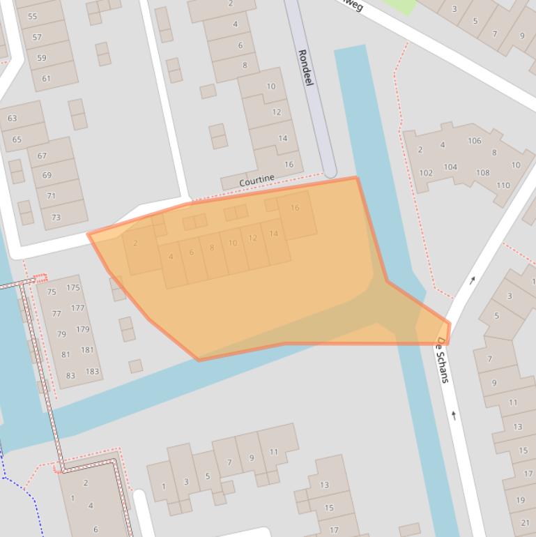 Kaart van postcodegebied 1383BN.